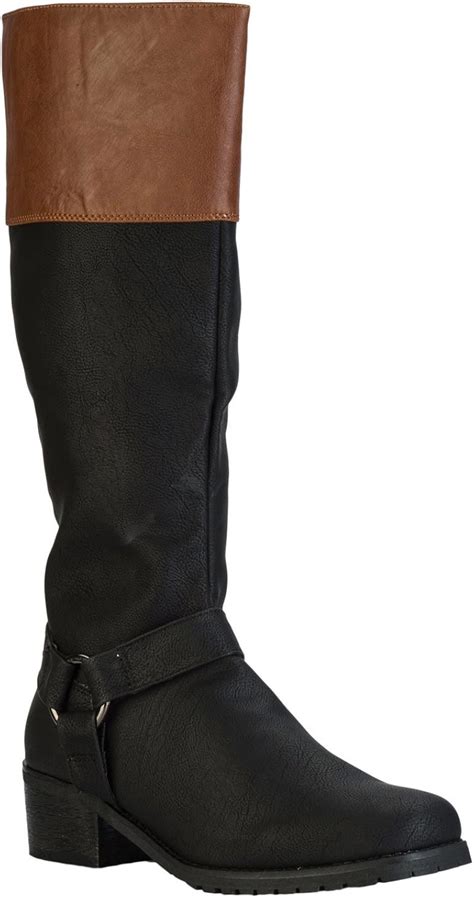 Amazon.com: Two Tone Riding Boots: Clothing, Shoes & Jewelry.